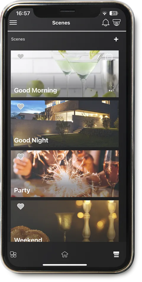 Domex App scenes screen